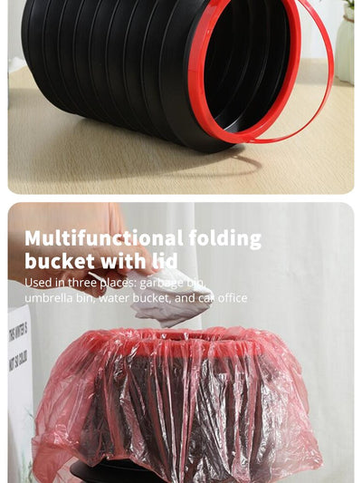 Foldable car dustbin
