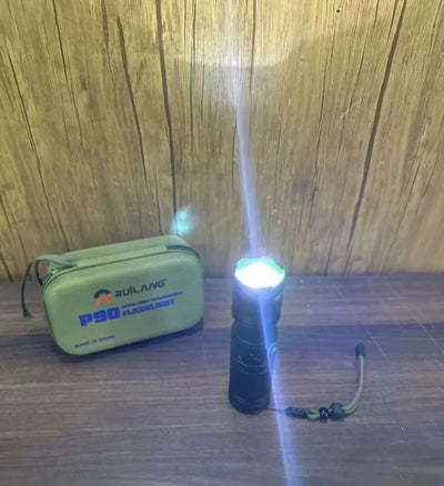 Ruilang P90 Imported LED Torch Light 8800 mAh Battery ( 1Km range)