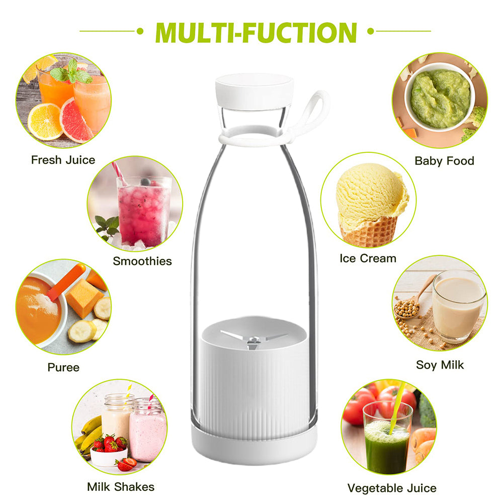 Electric Blender Bottle Juicer