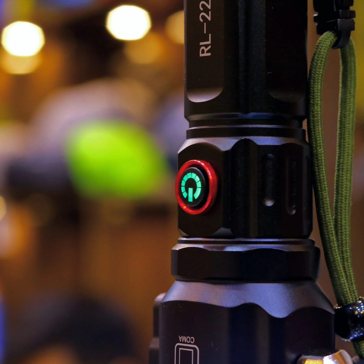 Laser LED Tactical Flashlight With 1Km Range and long lasting backup | Imported